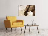 Leinwandbild Portrait eines Elefant - SoiréeArts