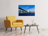 Leinwandbild Brooklyn Brücke bei Sonnenschein - SoiréeArts