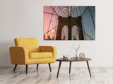 Leinwandbild Brooklyn Bridge Close up - SoiréeArts