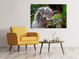 Leinwandbild Mama und Baby Koala - SoiréeArts