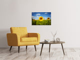 Leinwandbild Sommer-Sonnenblumen - SoiréeArts