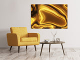 Leinwandbild Abstrakt Flüssiges Gold - SoiréeArts