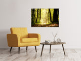 Leinwandbild Sonnenaufgang im Wald - SoiréeArts
