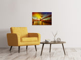 Leinwandbild Skyline Brooklyn Bridge NY - SoiréeArts