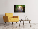 Leinwandbild Die Brücke im Wald - SoiréeArts