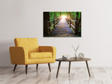 Leinwandbild Die Brücke im Wald - SoiréeArts