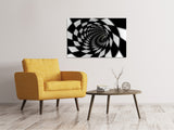 Leinwandbild Abstrakter Tunnel Black u0026 White - SoiréeArts