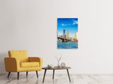 Leinwandbild Skyline New York and Brooklyn Bridge - SoiréeArts