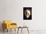 Leinwandbild Psychedelic Skull - SoiréeArts