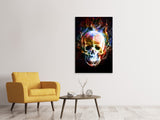 Leinwandbild Psychedelic Skull - SoiréeArts