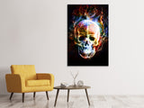 Leinwandbild Psychedelic Skull - SoiréeArts