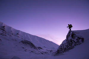 Fototapete Der Schneewanderer