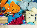 Fototapete Gestrickte Teddys - SoiréeArts