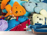 Fototapete Gestrickte Teddys - SoiréeArts