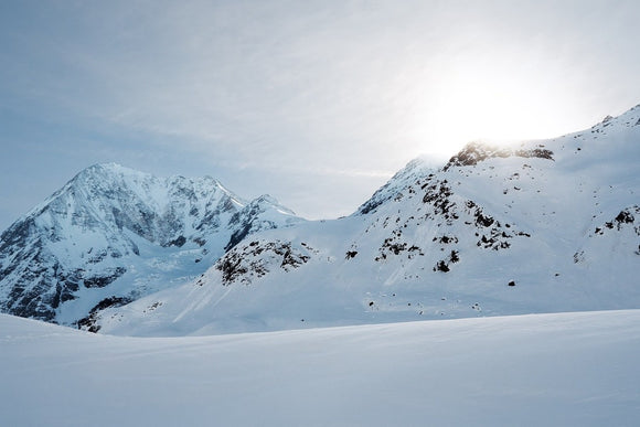 Fototapete Schnee in den Bergen