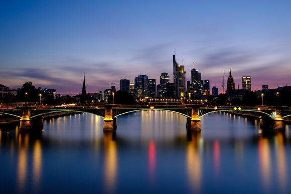 Fototapete Skyline in romantischer Stimmung