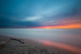 Fototapete Strand im Abendrot