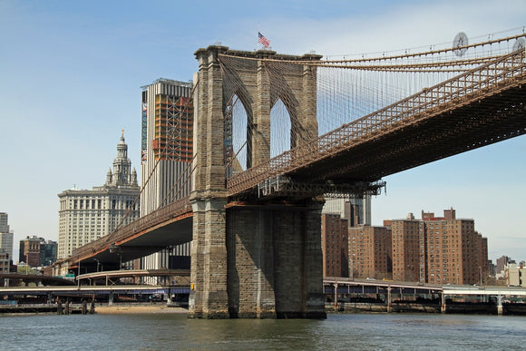 Fototapete Unter der Brooklyn Bridge