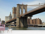 Fototapete Unter der Brooklyn Bridge - SoiréeArts