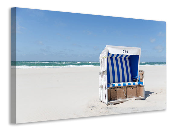 Leinwandbild Strandkorb 271