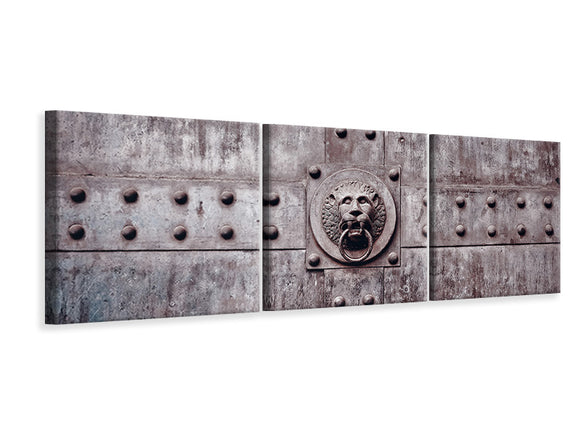 Panorama Leinwandbild 3-teilig Kunstvolles Tor