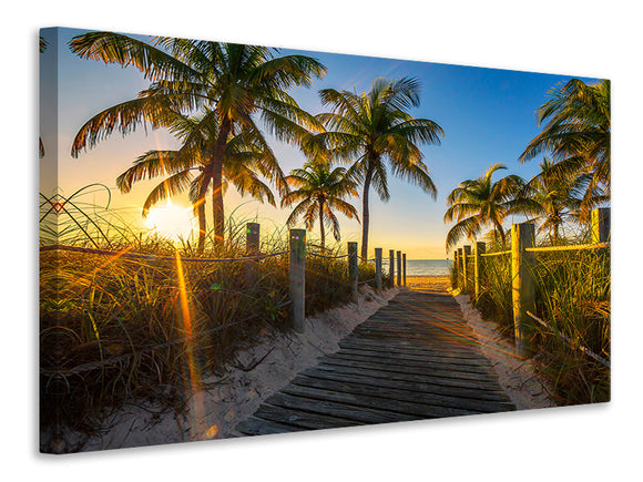 Leinwandbild Das Strandhaus