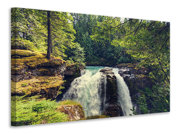 Leinwandbild Flussströmung