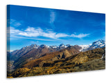 Leinwandbild Schweizer Alpen im Frühling