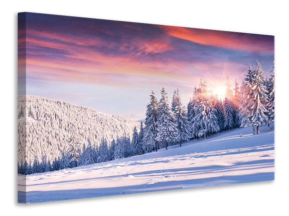 Leinwandbild Winterlandschaft