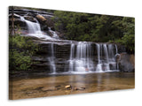 Leinwandbild Am Ende des Wasserfalls