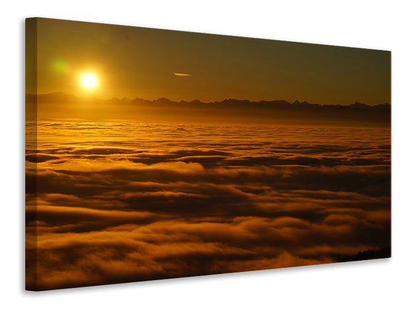 Leinwandbild Sonnenaufgang in der Natur