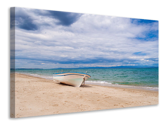 Leinwandbild Strand Parkplatz