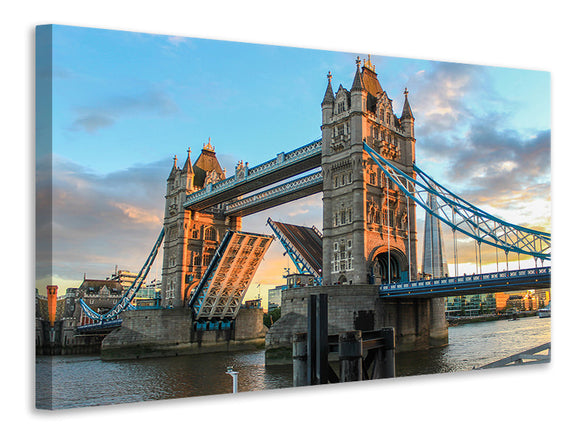 Leinwandbild Tower Bridge in der Abenddämmerung